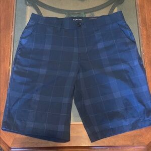 Blue Plaid Men's Shorts